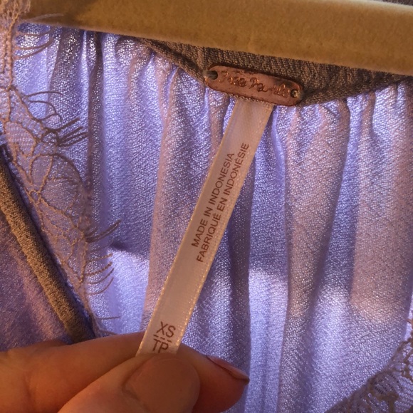 Free People Lace Trim Tank Top - Picture 2 of 4